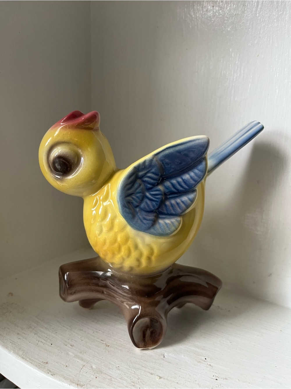 Vintage Royal Copley Bird Scissor Wall Pocket
